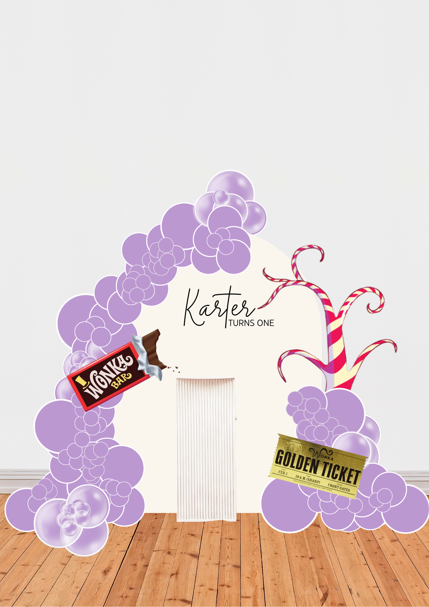 Themed Classic Arch - Willy Wonka